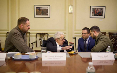 Spotkanie Henry'ego Kissingera z Wołodymyrem Zełenskim