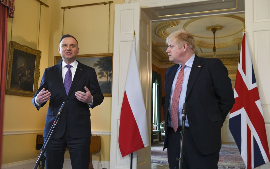 Andrzej Duda, Boris Johnson