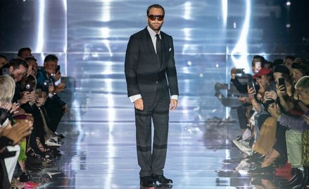 Tom Ford podczas pokazu w czasie nowojorskiego tygodnia mody we wrześniu 2022 roku.