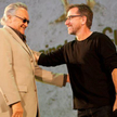 Przewodniczący jury Jerzy Skolimowski i gość festiwalu Tim Roth