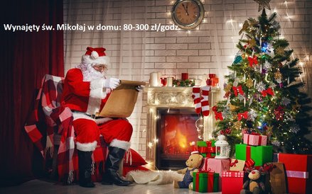 Praca wynajętego św. Mikołaja w domu - 80 - 300 zł za godzinę