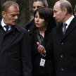 Donald Tusk i Władymir Putin w Katyniu