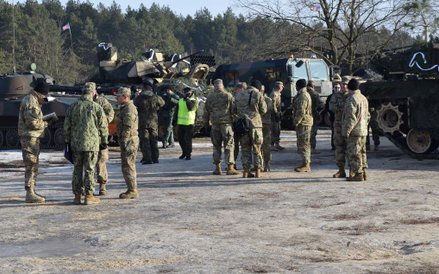 Pierwsze wspólne ćwiczenia na żagańskim poligonie.
