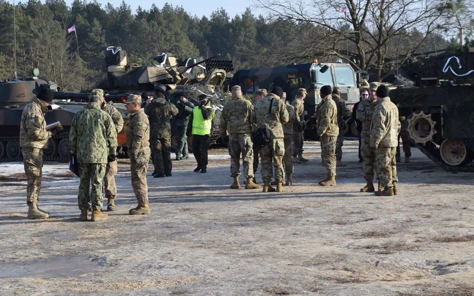 Pierwsze wspólne ćwiczenia na żagańskim poligonie.