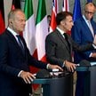 Donald Tusk, Emmanuel Macron, Friedrich Merz, Giorgia meloni i Keir Starmer