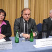 Mariola Krawiec-Rzeszotek, prezes Sfinksa, Tomasz Morawski i Sylwester Cacek, członkowie rady nadzor
