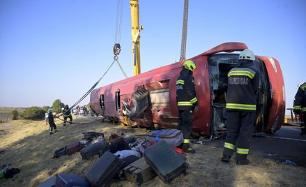 W wypadku polskiego autokaru koło miejscowości Mezokeresztes na Węgrzech zginęło 12 osób