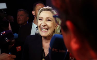 Marine Le Pen nie kryła radości po ogłoszeniu wstępnych wyników wyborów