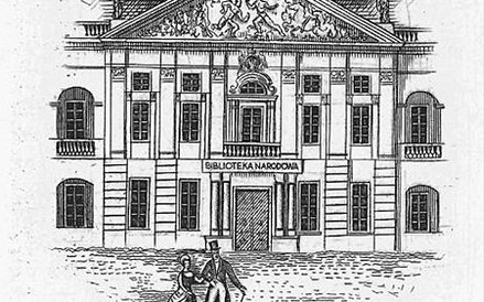 Ekslibris Mieczysława Bielenia, miedzioryt Bogusława Brandta.