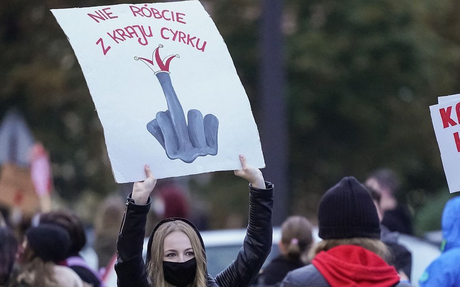 Demonstracja Strajku Kobiet w Bydgoszczy