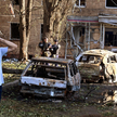 Skutki upadku zestrzelonej ukraińskiej rakiety. Kursk, 11 sierpnia