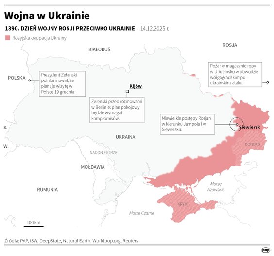Tak wyglądała sytuacja na froncie w 1390 dniu wojny