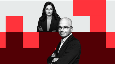 Marzena Tabor-Olszewska, redaktor prowadząca „Rzeczpospolitej” i Jędrzej Bielecki, dziennikarz dział