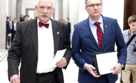 Janusz Korwin-Mikke i Przemysław Wipler
