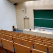 Pusta aula w siedzibie Uniwersytetu Rzeszowskiego