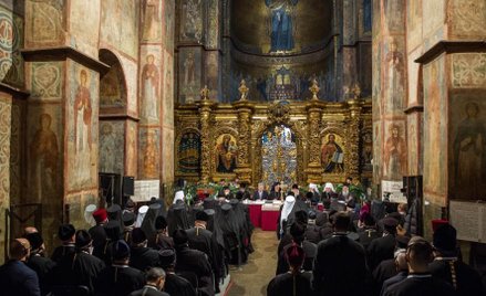 Posiedzenie soboru zjednoczeniowego w Kijowie