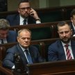 Premier Donald Tusk, szef KPRM Jan Grabiec, minister nauki i szkolnictwa wyższego Marcin Kulasek, wi