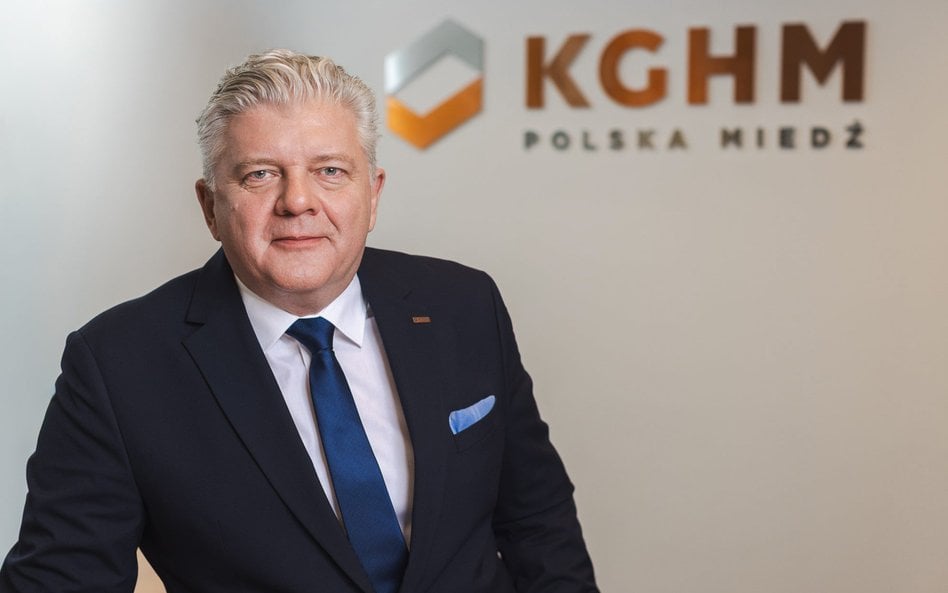 Prezes KGHM Remigiusz Paszkiewicz