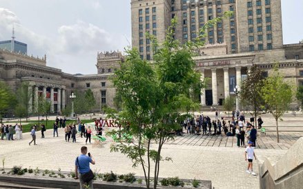 Widok na Plac Centralny z trybuny honorowej