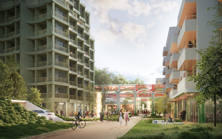 Sercem inwestycji ma być ogólnodostępny plac centralny otoczony dwoma pawilonami usługowymi