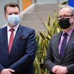 Minister edukacji i nauki Przemysław Czarnek oraz minister zdrowia Adam Niedzielski