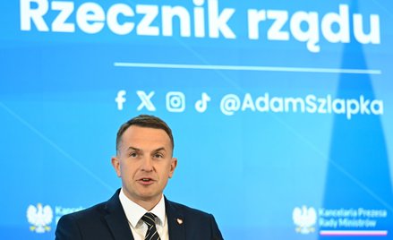 Rzecznik rządu Adam Szłapka