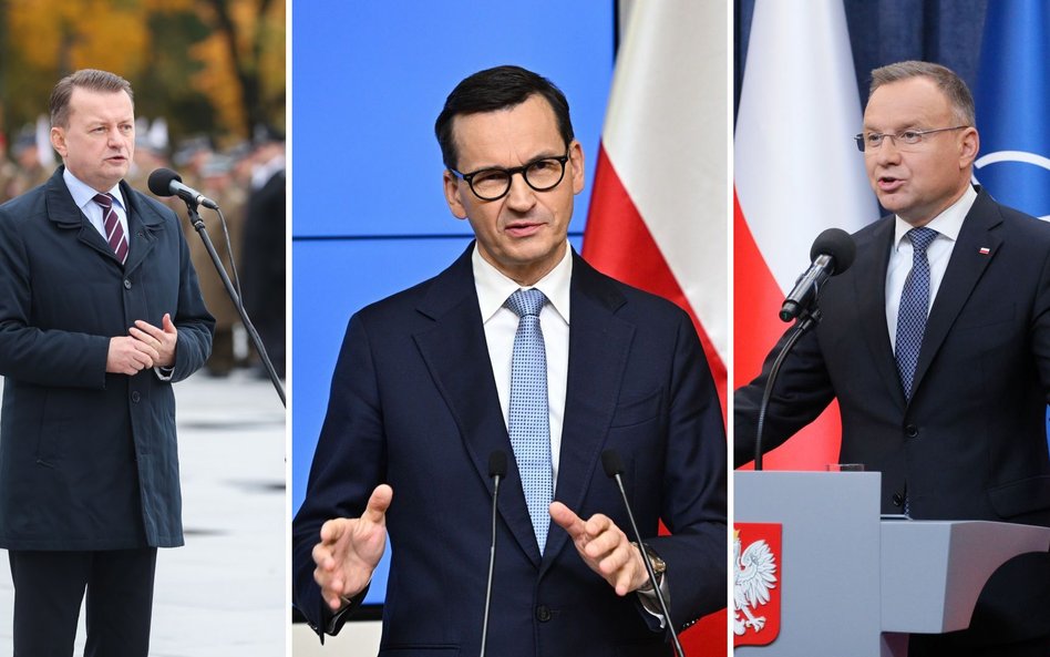 Mariusz Błaszczak, Mateusz Morawiecki, Andrzej Duda