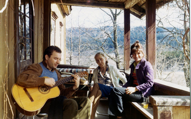 Edward Stachura, Lise Brodin i Janina Januszewska-Skreiberg, Maridalen, kwiecień 1972