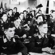 Piloci Luftwaffe podczas zajęć teoretycznych