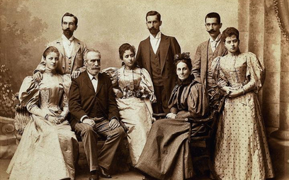 Helena z Seelingów i Fryderyk starszy Zollowie, pradziadkowie Andrzeja Zolla, z synami i ich żonami.