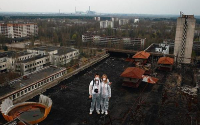 Turyści w Czernobylu