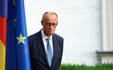 Friedrich Merz jest kanclerzem Niemiec od nieco ponad roku, a jego sondażowe poparcie spadło do 14 p
