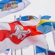 W poniedziałek w Rydze państwowa flaga Białorusi została zastąpiona historyczną flagą biało-czerwono
