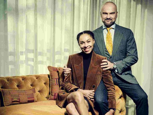 Omenaa Mensah i Rafał Brzoska