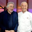 Robert De Niro i Nobu Matsuhisa w restauracji Nobu w Newport Beach, USA