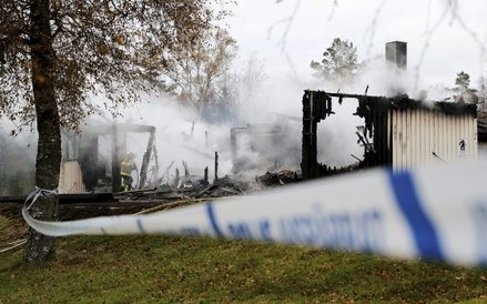 Pożar ośrodka dla uchodźców niedaleko Munkedal