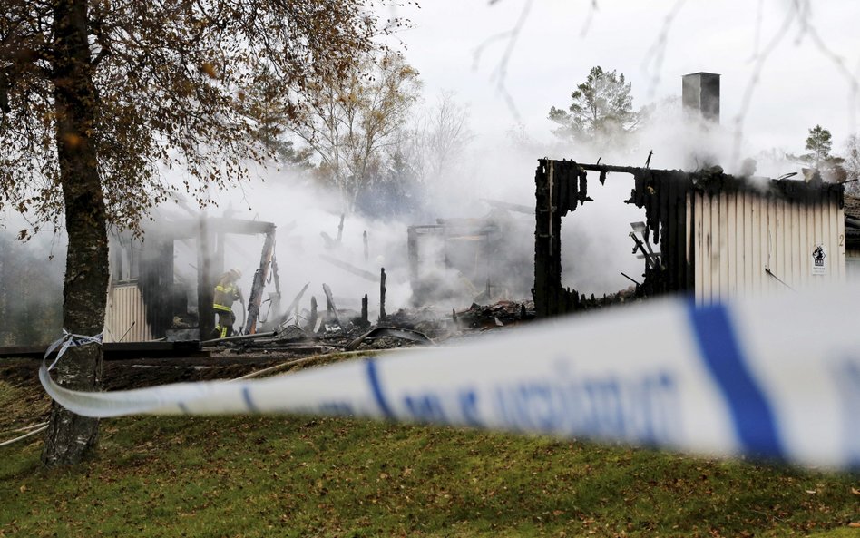 Pożar ośrodka dla uchodźców niedaleko Munkedal
