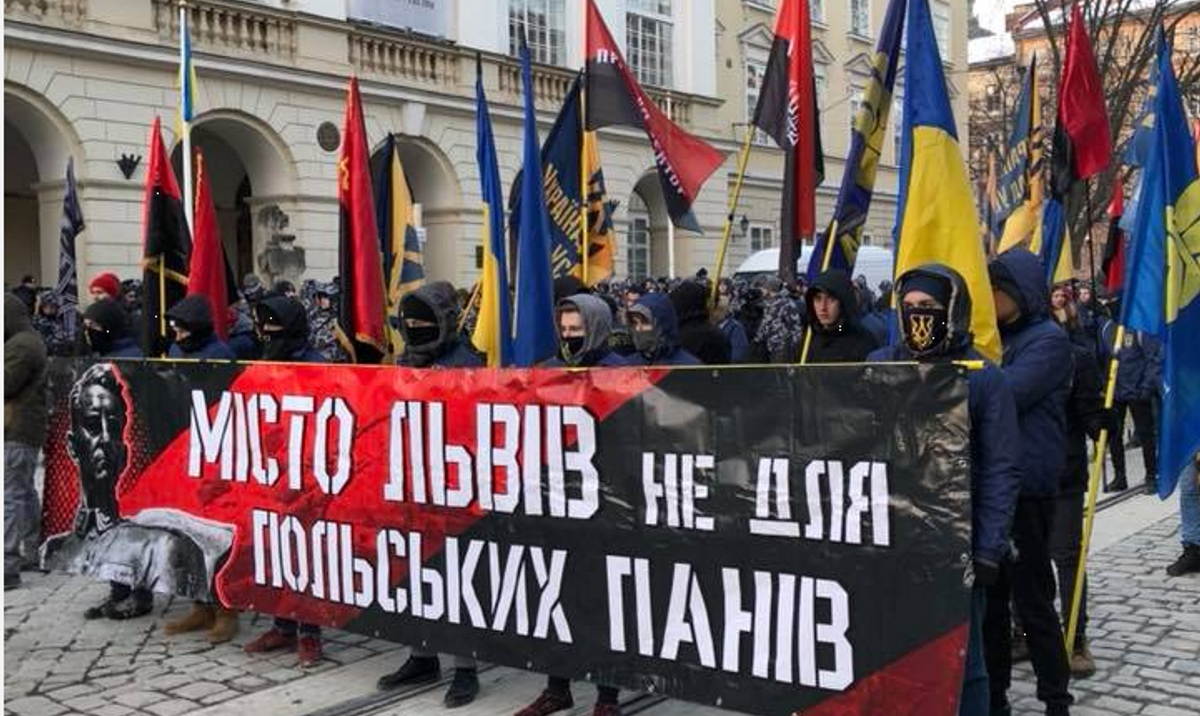 "Miasto Lwów nie dla polskich panów". Marsz na Ukrainie