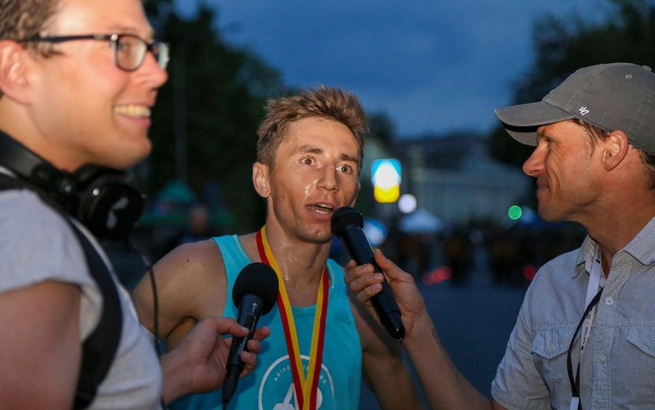 Kamil Jastrzębski, zwycięzca biegu na 5 km.
