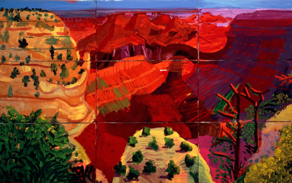 Canvas Study of the Grand Canyon 1998 Richard and Carolyn Dewey © David Hockney