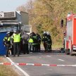 Miejsce wypadku pod Nowym Miastem nad Pilicą. Październik 2010 roku