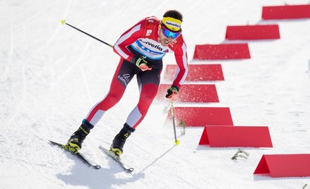 Jeden z zatrzymanych sportowców - austriacki biegacz Dominik Baldauf