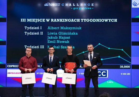 Nagrodami za trzecie miejsca w rankingach tygodniowych były e-czytniki oraz vouchery do realizacji n