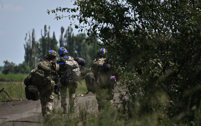 Ukraińscy żołnierze w rejonie wsi Nieskuczne