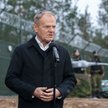 Donald Tusk na granicy Polski z Białorusią