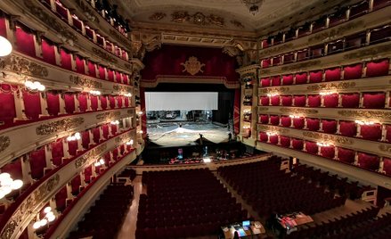 Teatro alla Scala w Mediolanie, najważniejsza scena operowa we Włoszech.