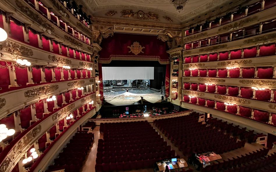 Teatro alla Scala w Mediolanie, najważniejsza scena operowa we Włoszech.