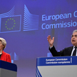 Ursula von der Leyen i Fatih Birol na konferencji prasowej w Brukseli