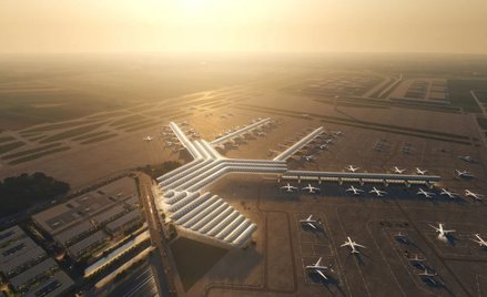 Terminal pasażerski będzie centralnym punktem nowego portu lotniczego CPK – obiektem o powierzchni o