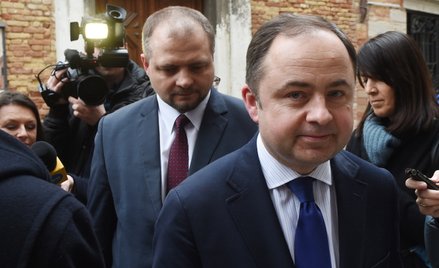 Wiceministrowie spraw zagranicznych Konrad Szymański i Aleksander Stępkowski